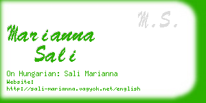 marianna sali business card